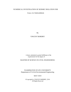 NUMERICAL INVESTIGATION OF SEISMIC ISOLATION FOR TALL