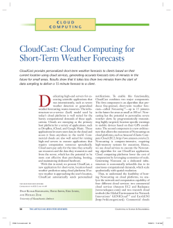 CloudCast: Cloud Computing for Short