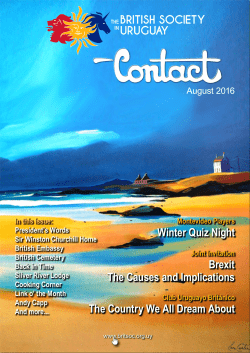 August - The British Society in Uruguay
