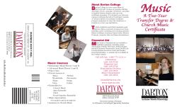 Music brochure - Albany State University