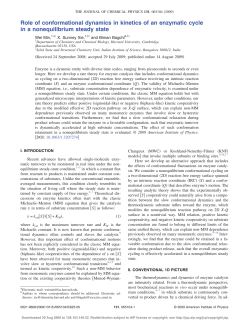 Role of conformational dynamics in kinetics of an enzymatic cycle in