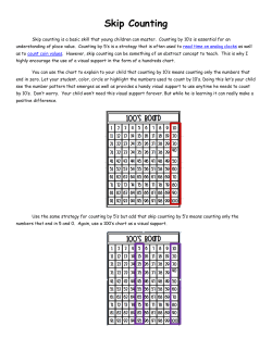 Skip Counting