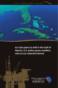 As Cuba plans to drill in the Gulf of Mexico, U.S. policy poses
