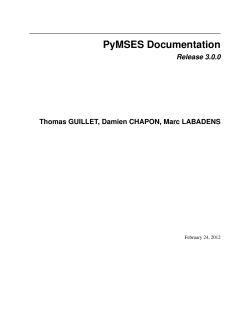PyMSES Documentation - CEA-Irfu