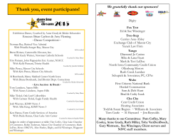 Thank you, event participants!