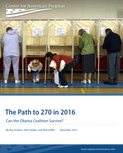 The Path to 270 in 2016 - Center for American Progress