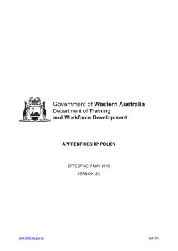 apprenticeship policy