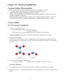 Chapter 15. Chemical Equilibrium