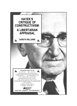 hayek`s critique of constructivism