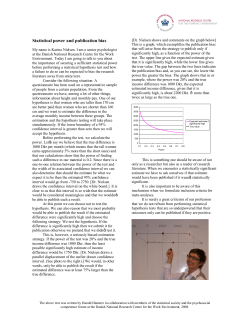 Statistical power and publication bias