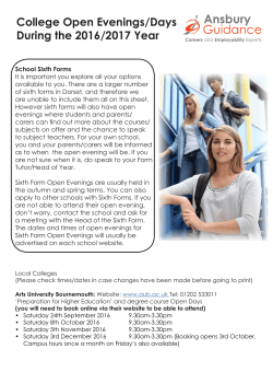 List of college open evenings/days for 2016/2017