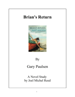 Brian`s Return - Reed Novel Studies
