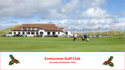 ecember Newsletter - Enniscrone Golf Club