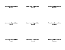 American Expedition Forces American Expedition Forces American
