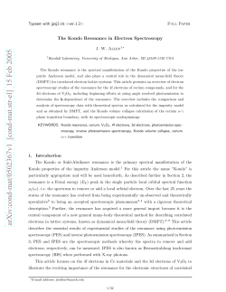 The Kondo Resonance in Electron Spectroscopy