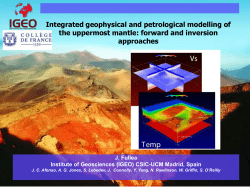 Integrated geophysical and petrological modelling of the uppermost