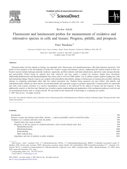 Fluorescent and luminescent probes for measurement of