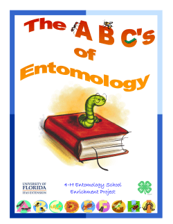 4-H Entomology School Enrichment Project