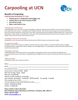 Carpooling Form