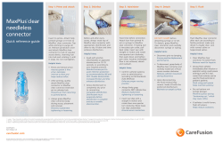 MaxPlus&reg; clear needleless connector