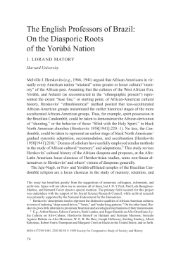 The English Professors of Brazil - fflch-usp