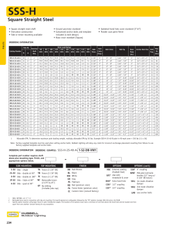 Square Straight Steel - Hubbell Outdoor Lighting