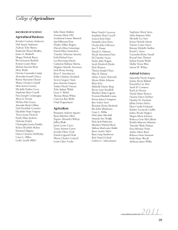 College of Agriculture