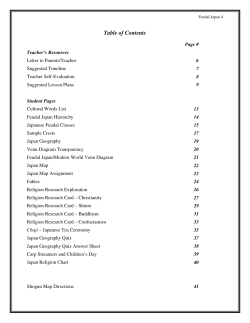 Feudal Japan  - Teacher Timesavers