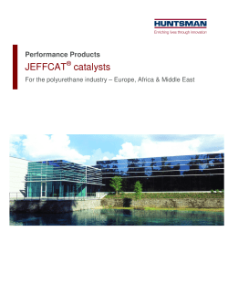 JEFFCAT catalysts - Huntsman Corporation