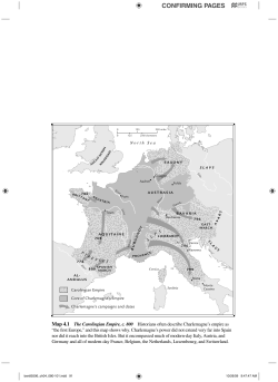 4.1 The Carolingian Empire, c. 800