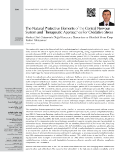 The Natural Protective Elements of the Central Nervous System and