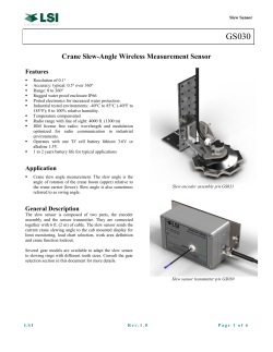 Crane Slew-Angle Wireless Measurement Sensor