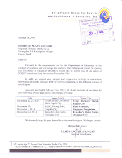Enlightened croup for Quatity and Excellence in Education, lnc