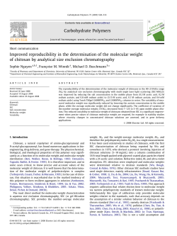 Improved reproducibility in the determination of the molecular weight