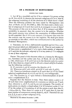 ON A PROBLEM OF MONTGOMERY &bull; 255