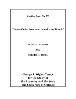 Human Capital Investment 7-1-14 - The University of Chicago Booth
