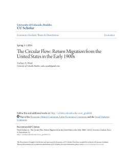 The Circular Flow: Return Migration from the United