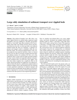 Large eddy simulation of sediment transport over rippled beds