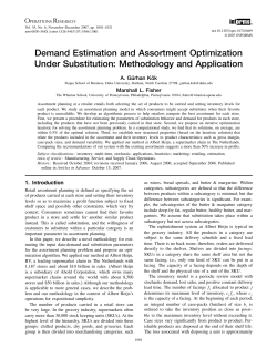 Demand Estimation and Assortment Optimization Under Substitution