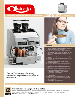 General Espresso Equipment Corporation JADA AK2