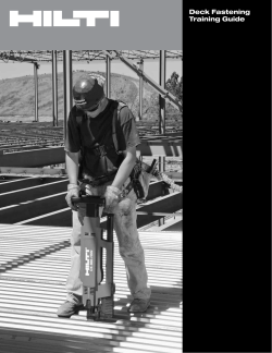 Deck Fastening Training Guide