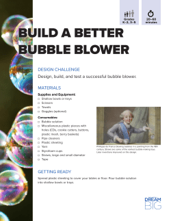 build a better bubble blower