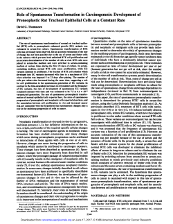 Role of Spontaneous Transformation in
