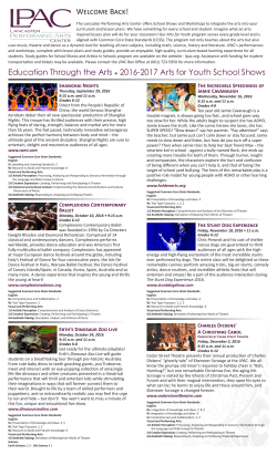 Program Brochure - Lancaster Performing Arts Center