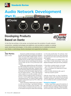 Audio Network Development