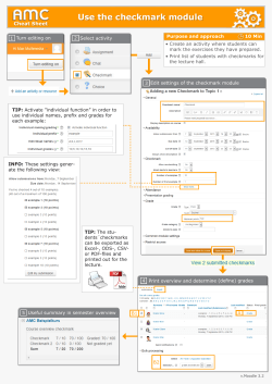 Use the checkmark module - Academic Moodle Cooperation