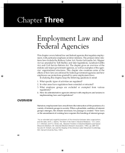 Chapter Three Employment Law and Federal