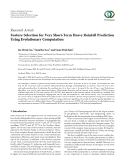 Feature Selection for Very Short-Term Heavy Rainfall Prediction