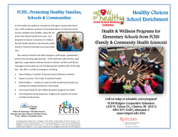 Healthy Choices School Enrichment