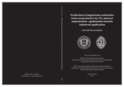 Production of magnesium carbonates from serpentinites for